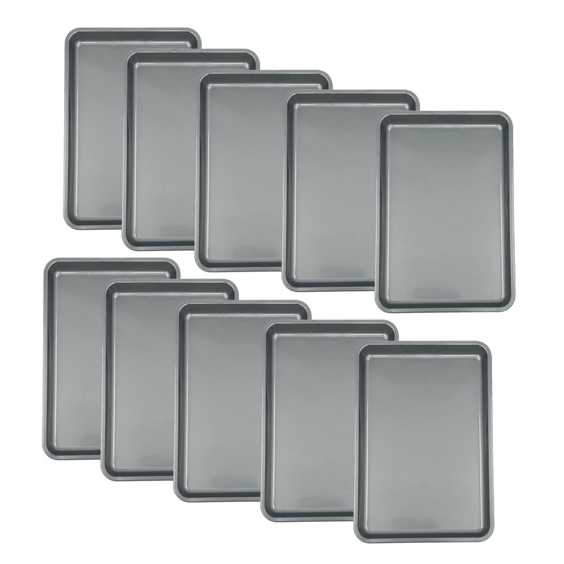 Chabrias Ltd Pack of 10 Plastic Rectangle Tip Trays -