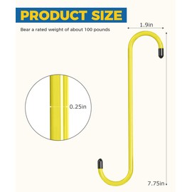 iolory 2 PCS Brake Caliper Hanger Hooks,Car Accessories Brake Caliper Hangers with Rubber Tips,Automotive Tools for Brake Axle and Suspesion System Work,Suitable for Most Sedans,Trucks (Yellow)