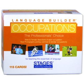Stages Learning Materials Language Builder Occupation, Career & Community Helper Picture Flashcards Photo Cards for Autism Education and ABA Therapy