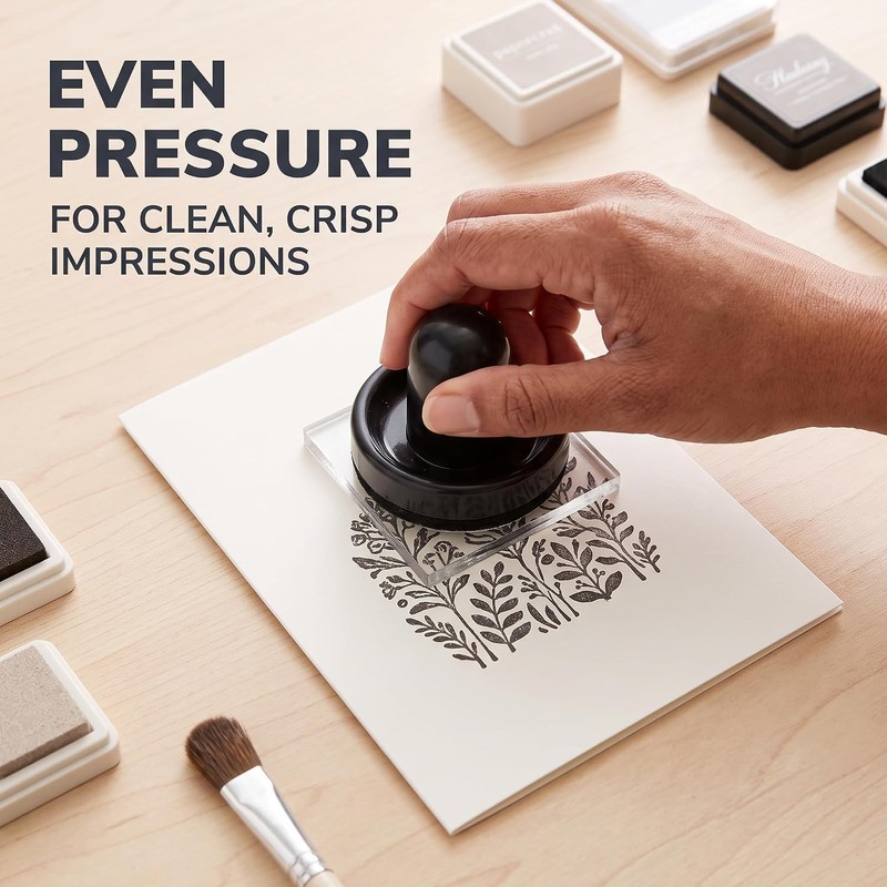 Black Acrylic Stamping Pressure Tool for Decorative Clear Stamps Scrapbooking