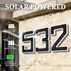 XTAUTO 6.7" Solar Powered House Numbers for Outside, Address Signs