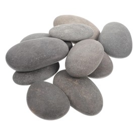 STOBOK 10pcs Creative Painting Stone Flat Stone Craft Nature River Rock Decoration Rock Fish Tank Stone Fish Tank Pebble Painting Rock Multifunctional Drawing Rocks Student
