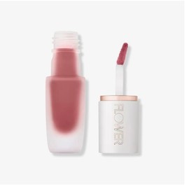 FLOWER BEAUTY By Drew Barrymore Perfect Pout Lip Color - Soft Matte Finish - Liquid Lipstick - Comfortable + Lightweight Feel (Blush)