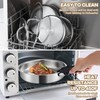 E-far 9pcs Stainless Steel Cookware Set, 3-Ply Pots and Pans