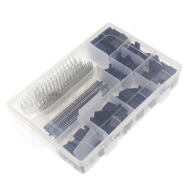 LeHang 1450 Pieces 2.54 mm Pitch Male Female Pin Crimp Header Connector Assortment Kit Jumper Wire Cable Connector Housing