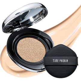 TIMEPHORIA Timeless Lumina Matte Cover Cushion - Base de Maquillaje de Alta Cobertura y Larga Duración (12H), Maquillaje para Piel Grasa y Mixta, Acabado Mate Natural con Efecto Blur y Anti-oxidación, 11g(02 Birch)