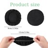 MBAIYO 6pcs Fabric Headphone Ear Covers, Black Washable Ear Pad