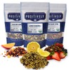 Organic Positively Tea Company, Herbal Tea Sampler, Loose Leaf, 4
