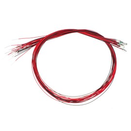 PATIKIL 1206 Pre-Wired Micro LED, 25 Pcs 1.8-2.2V Pre-soldered Mini Light Emitting Diodes Surface Mount Device for Model Building, DIY, Science Projects, 9.8" Length, Yellow Green