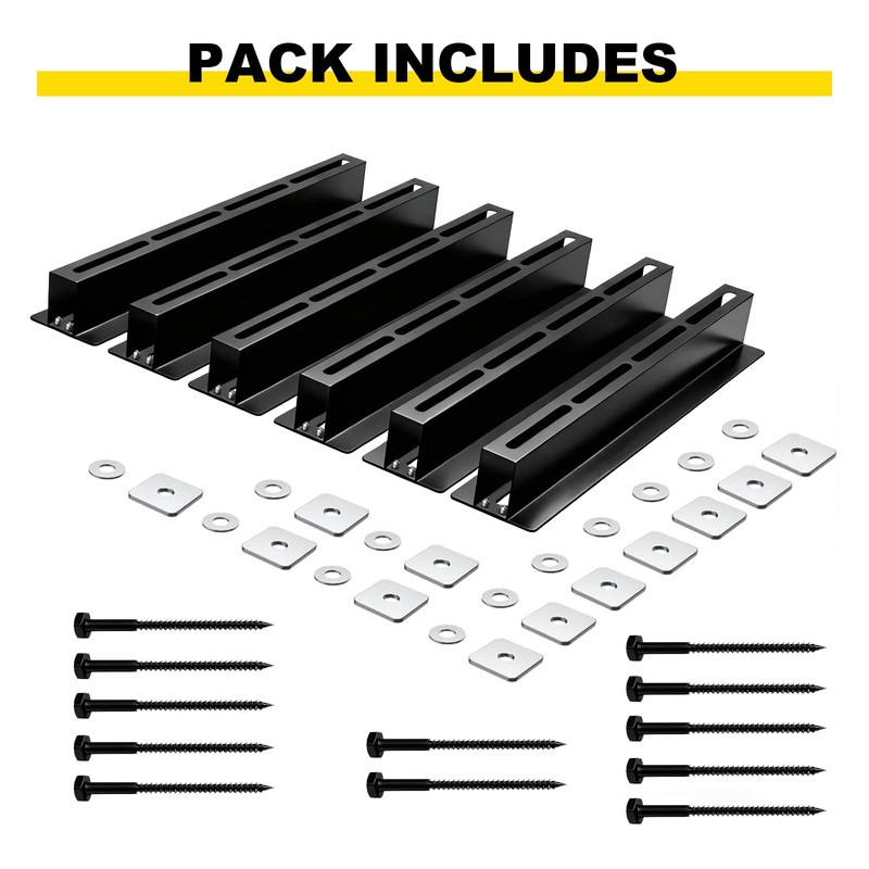 Demimy Heavy Duty Overhead Garage Storage Racks, Ceiling Mount, 6