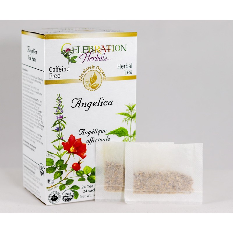 CELEBRATION HERBALS Angelica Root Organic 24 Bag, 0.02 Pound