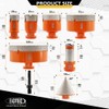 BGTEC Diamond Hole Saw Kit - 8PCS 25/35/50/75/100mm Core Bit