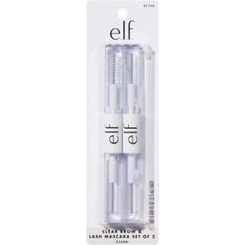 e.l.f. Clear Lash & Brow Mascara 2-Pack, Conditioning Clear Brow & Lash Gel For Grooming, Defining & Separating, Long-Lasting, Vegan & Cruelty-Free