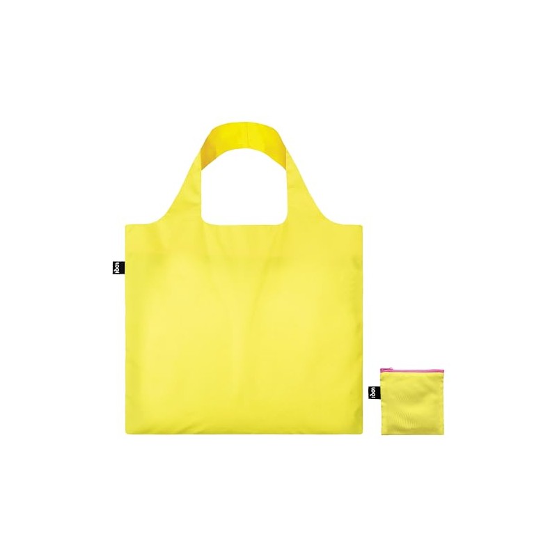 LOQI Recycled Bag Neon Yellow, Neon Yellow, Neon Yellow, Contemporary,