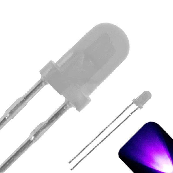 Lighthouse LEDs 5 x 3mm Diffused Frosted Milky Lens LED