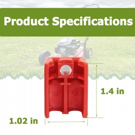 Auaurly 2 PCS 731-04216A Dual Cable Fitting Holder,Cable Clamp Part,Red