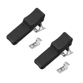 Joyzan Rubber Latch, Elastic Stainless Steel Hood Catch Flexible Draw Latch Keeper Bracket Cabinet Toolbox Hasp Loaded Toggle For Tool Box Vehicle Engine Cooler Boat Compartment Cargo Box, 2 Packs