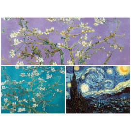 Van Gogh Almond Blossoms Starry Night 3 Individual posters! iconic painting