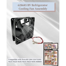 OWNDR 628685 Refrigerator External DC Fan Compatible with Norcold Refrigerator 1200 1210 N1095 N61X N62X N64X N81X N82X N84X