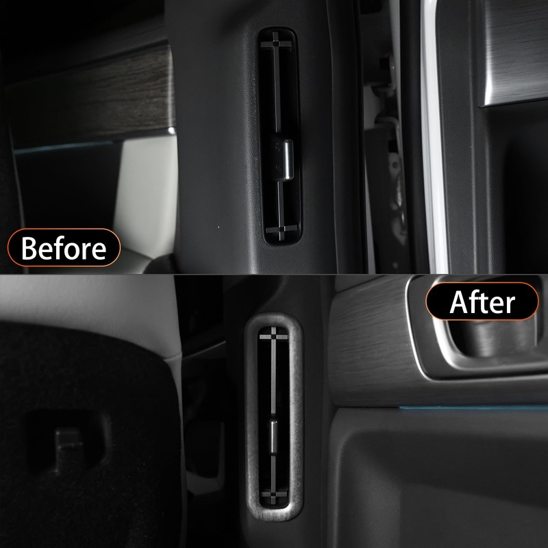YOUTOOCAR 2PCS B-Pillar Rear AC Vent Trim Covers Compatible with