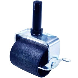 CAFORO Bed Frame Wheels Casters Rollers Brakes Stem for Bedframe Socket with Locking Zinc Plating-White Set of 4