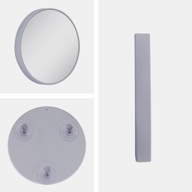 Zadro 20X Extreme Magnification Suction Cup Mirror, Gray