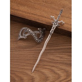 HAQUIL Viking Sword Hairstick, Hair Chopsticks for Women and Men, Vintage Jewelry for Women