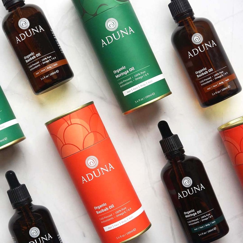 Aduna Moringa Oil 100% Organic 100ml | Unrefined Cold-Pressed Body,