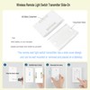 Wireless Remote Light Switch,No Wiring, AC 110V Wireless Wall Switch