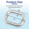 Lidajida 6'' C-Shaped Glass Shower Door Handle Back to Back