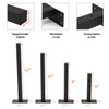 Floating Shelf Brackets 10 Inch, Heavy Duty Black Industrial Pipe