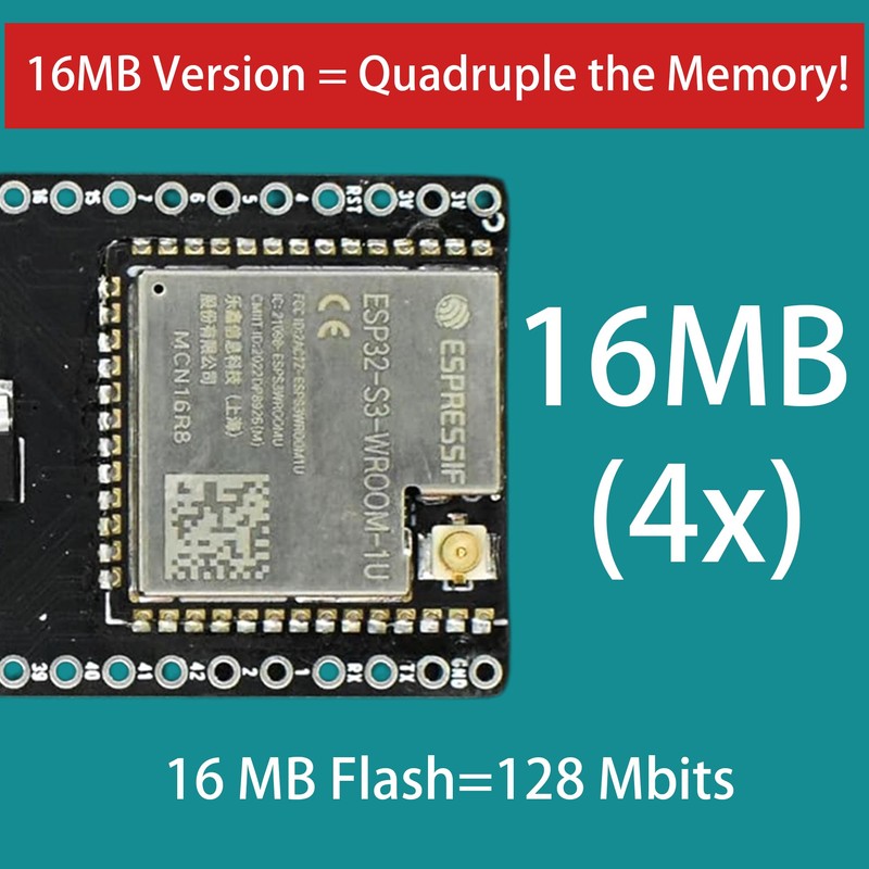 Lonely Binary 2- Pack ESP32-S3 MAX Dev Board – 16MB