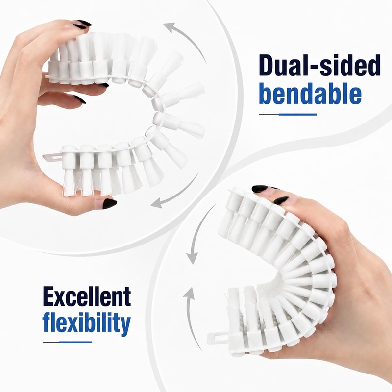 Flexible Cleaning Brush-Bendable Crevice Brush for Bathroom and Kitchen-Soft Scrub