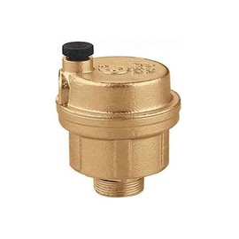 Caleffi Robocal Vertical Automatic Air Vent Valve, 1/2” AG, Chrome