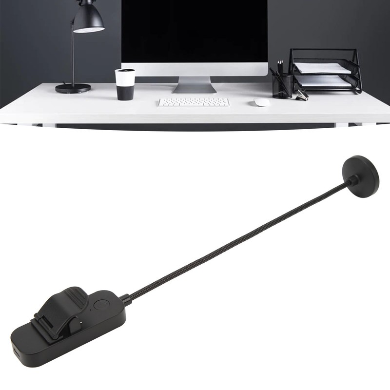 LED Book Light 3 Color Temperature Stepless Dimming USB Rechargeable