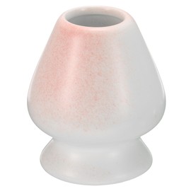 sourcing map Ceramic Chasen Stand 73mm Matcha Whisk Holder Teas Set Whisks Stand Traditional Matcha Tea Chasen Holder Tea Set Accessories for Tea Tasting, Falling Flowers White