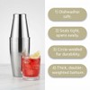 28 oz & 20 oz Stainless Steel Boston Cocktail Shaker
