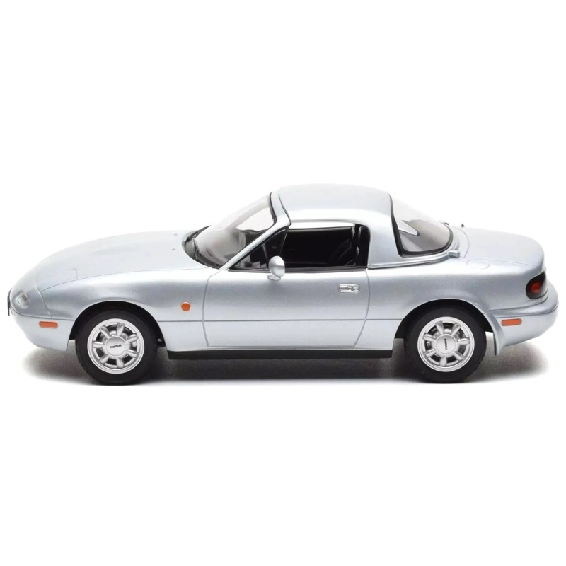 1991 Mazda MX-5 Convertible Silver Metallic 1/18 Diecast Model Car