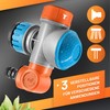 GRÜNTEK Flexible Tap Adapter with Rotatable and Tilting Hose Connection