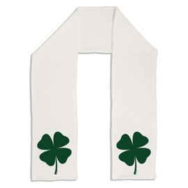 TooLoud Lucky Four Leaf Clover St Patricks Day Adult Fleece 64" Scarf