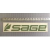 SAGE Window Boat Decal Fly Fishing