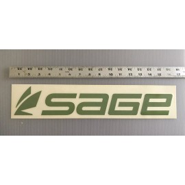 SAGE Window Boat Decal Fly Fishing