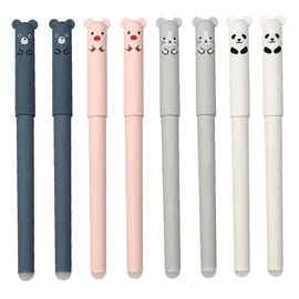 Gel Lápiz Set Rollerball Borrable Relabajos Lindo Dibujos animados Animal Pens Estudiantes Regalo 0.35mm