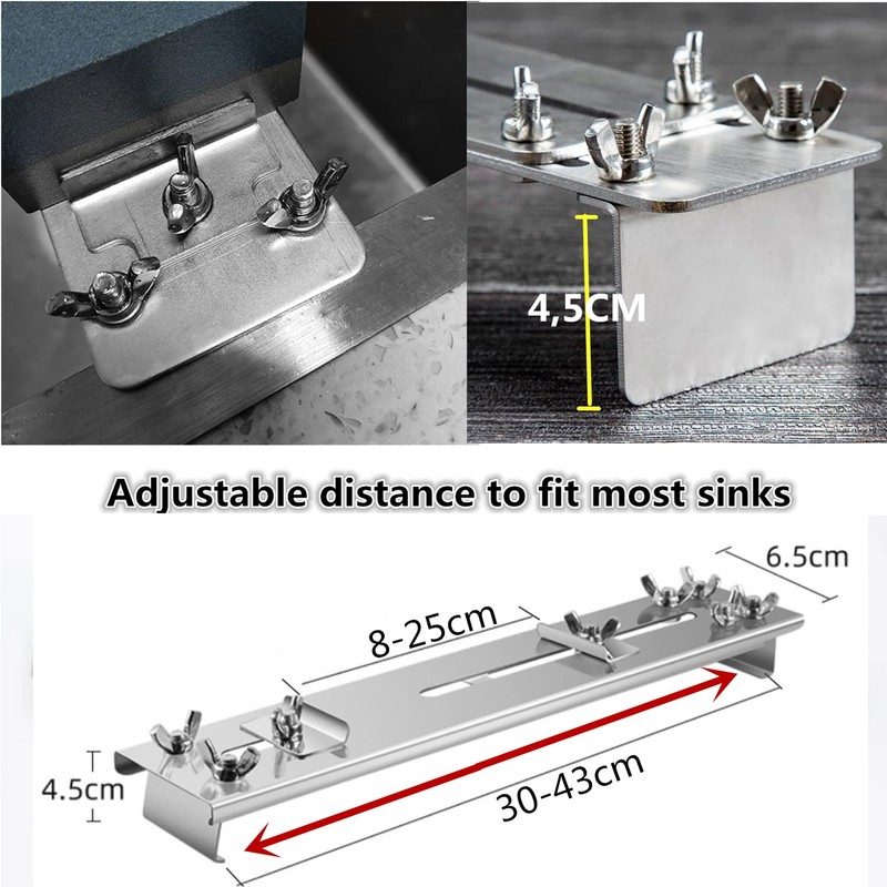 Meiyijia Sharpening Stone Holder Professional Whetstone Stainless Steel 304, Kitchen