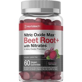 Nitric Oxide Gummies with Beet & Nitrates – 60 Chewable Gummies