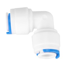 PE Hose Pipe Connector 90 Degree Angle Connector Female Adapter Angle Connector Plumbing for Water Purifier Pipe Fitting (2 Points PE Pipe Corner Extension Joint 4040# (5)