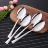SUNSENGEUR 12-Piece Stainless Steel Dinner Spoons, Stainless Steel Dinner Spoons