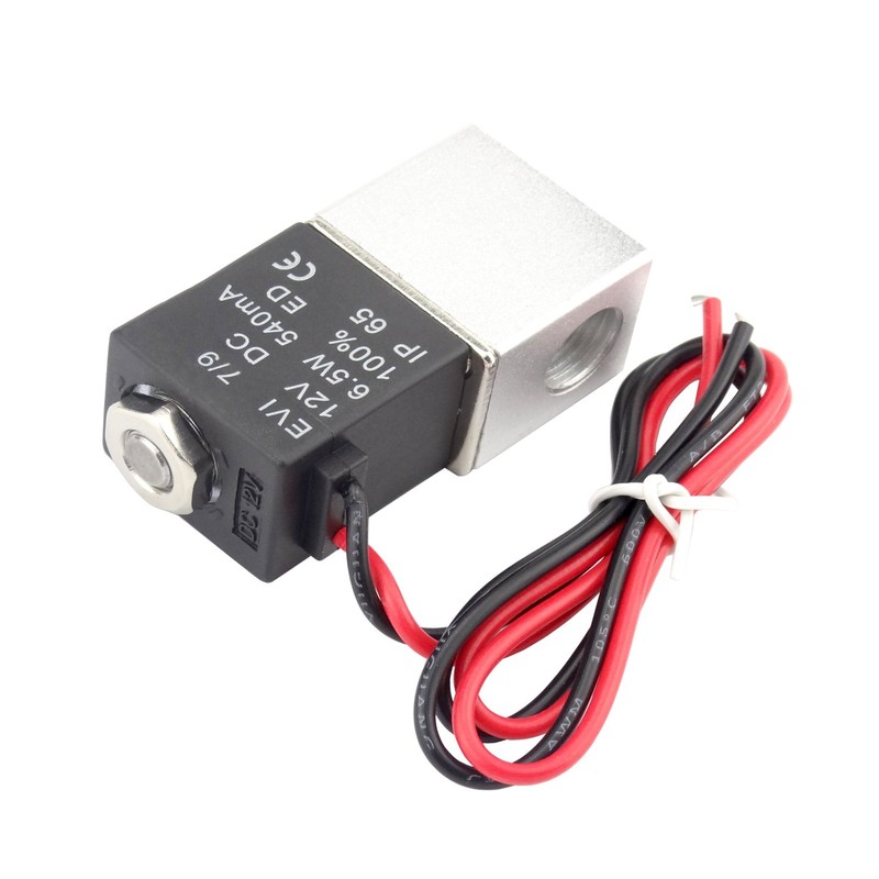 Plum Garden 1/4inch DC 12V 2 Way Normally Closed Electric