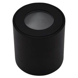 McShine Mounting Frame for LED Spotlights, KL-84, Round, D80 mm, H84 mm, IP44 Undermount Ceiling Spotlights, Surface-Mounted Spotlight Frame for GU10 MR16 LED Module, Black