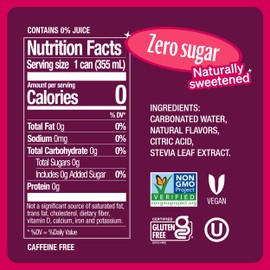 Zevia Zero Calorie Soda, Black Cherry, 12 Ounce Cans (Pack of 12)